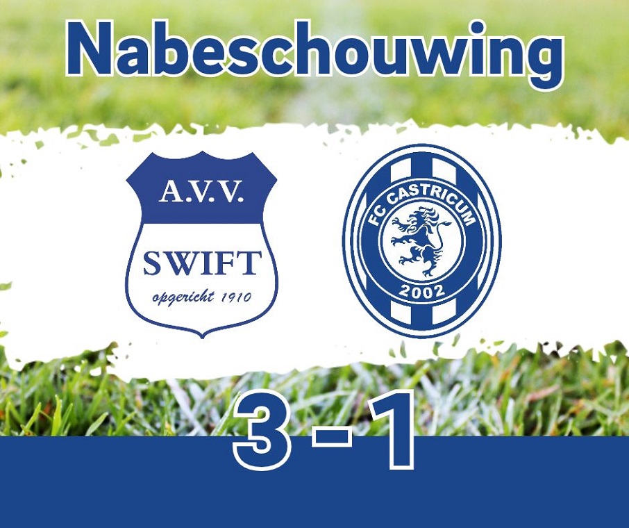 FC CASTRICUM VR1 LOOPT TEGEN ONNODIGE NEDERLAAG AAN IN AMSTERDAM