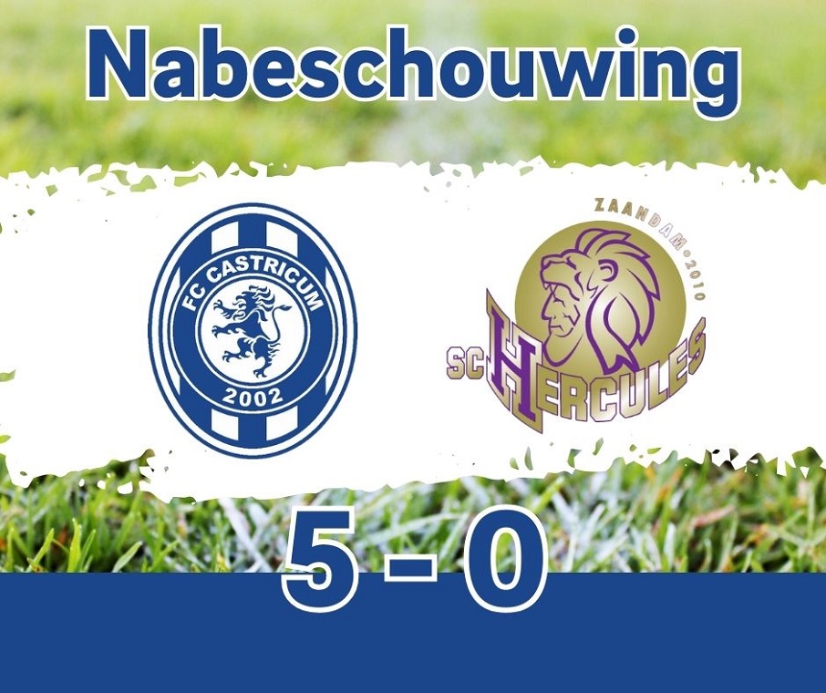 OVERTUIGENDE ZEGE VOOR FC CASTRICUM VR1