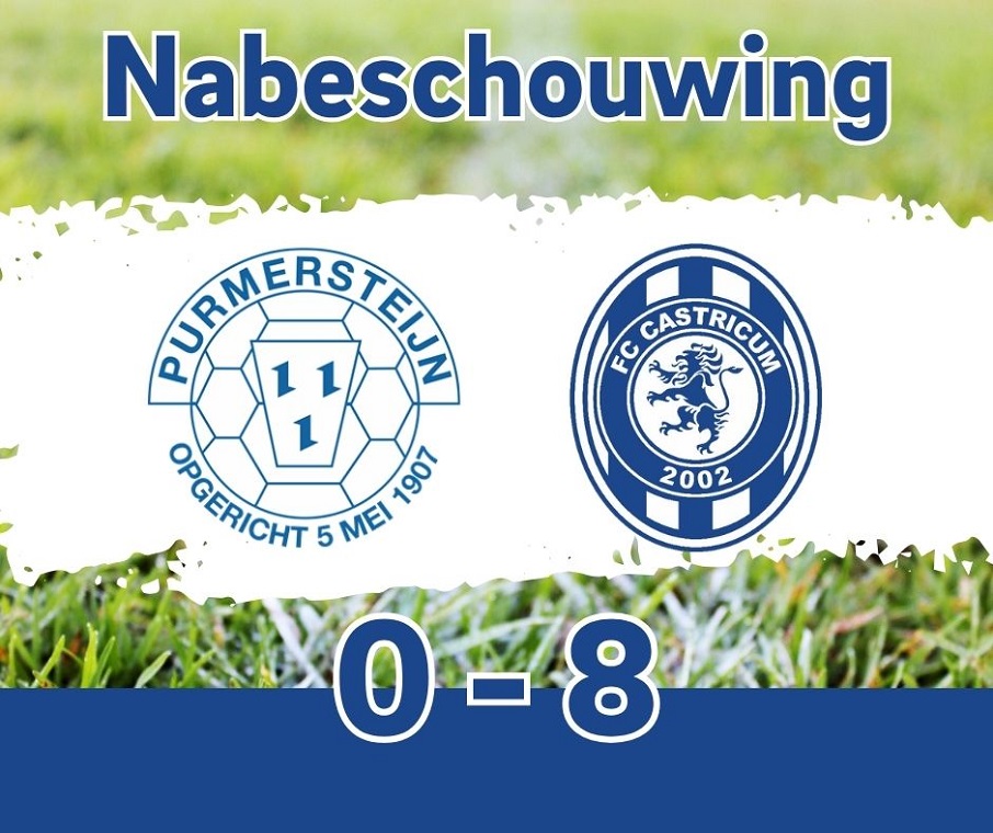 FC CASTRICUM VR1 WALST OVER PURMERSTEIJN HEEN MET OVERTUIGENDE UITZEGE