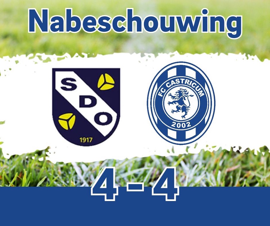 VIER KEER SCOREN, MAAR GEEN DRIE PUNTEN VOOR FC CASTRICUM VR1