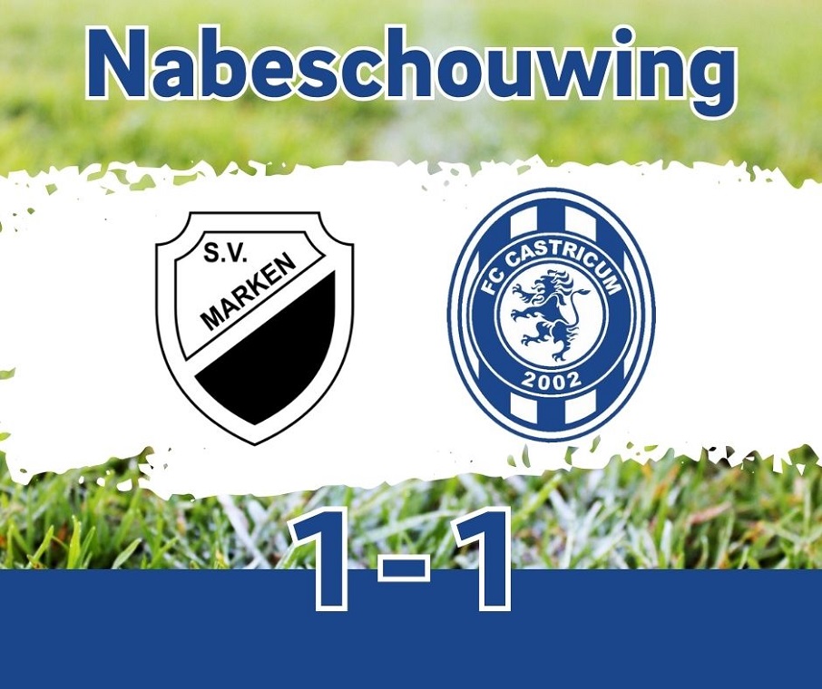 FC CASTRICUM VR1 PAKT PUNT IN BELADEN DUEL OP MARKEN