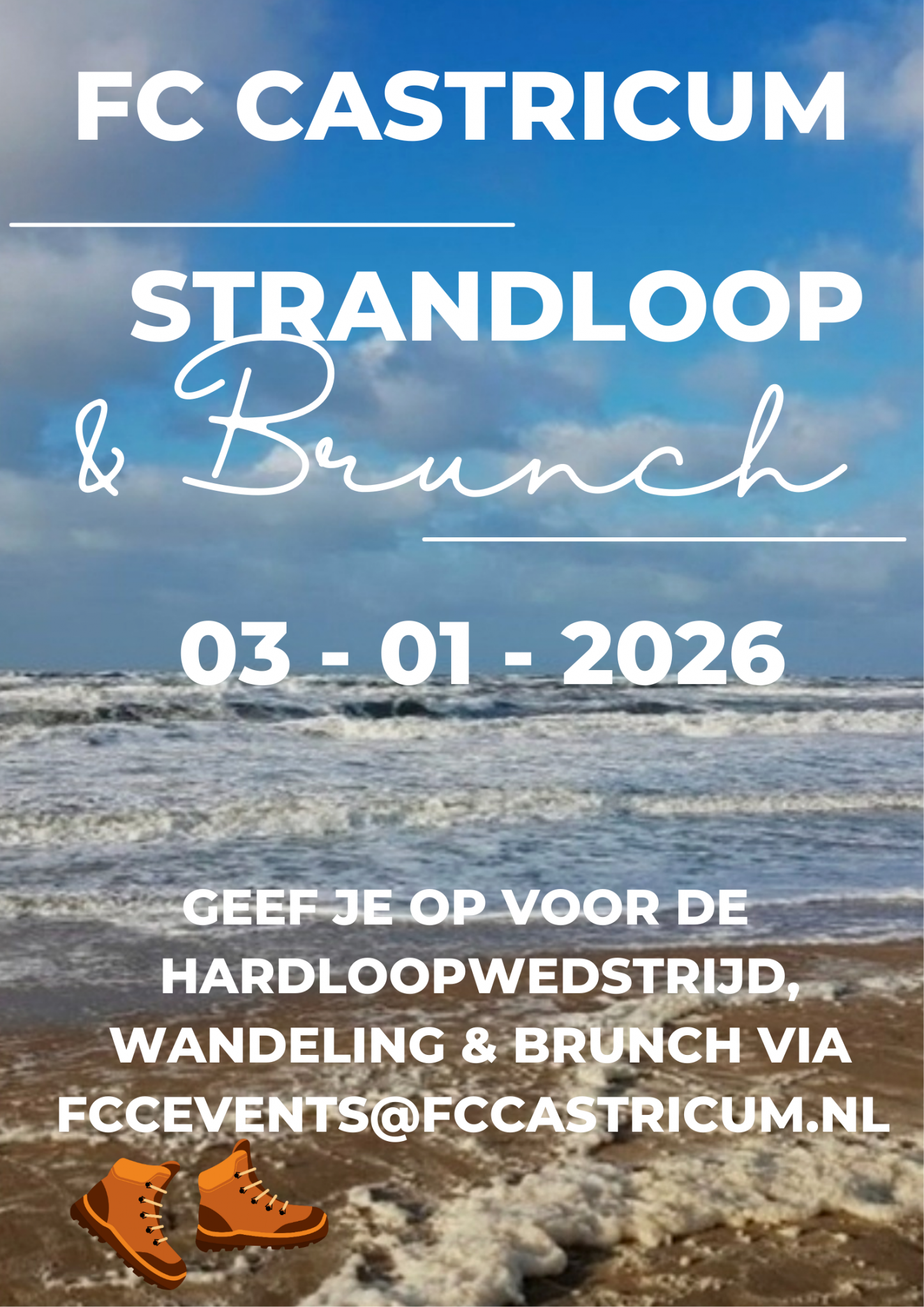 STRANDLOOP EN BRUNCH, 3 JANUARI 2026