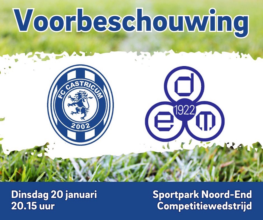 VOORBESCHOUWING FC CASTRICUM VR1 – DEM VR1